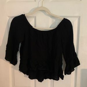 Black Flowey Blouse🖤 LA HEARTS